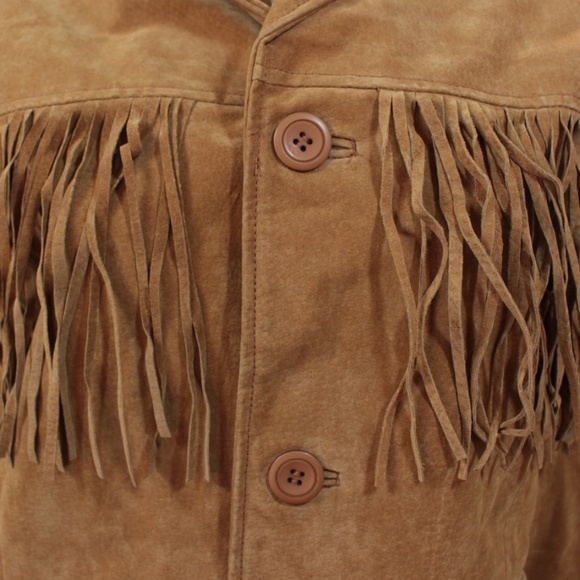 Ladies Suede Fringe Jacket - Picture 3 of 5